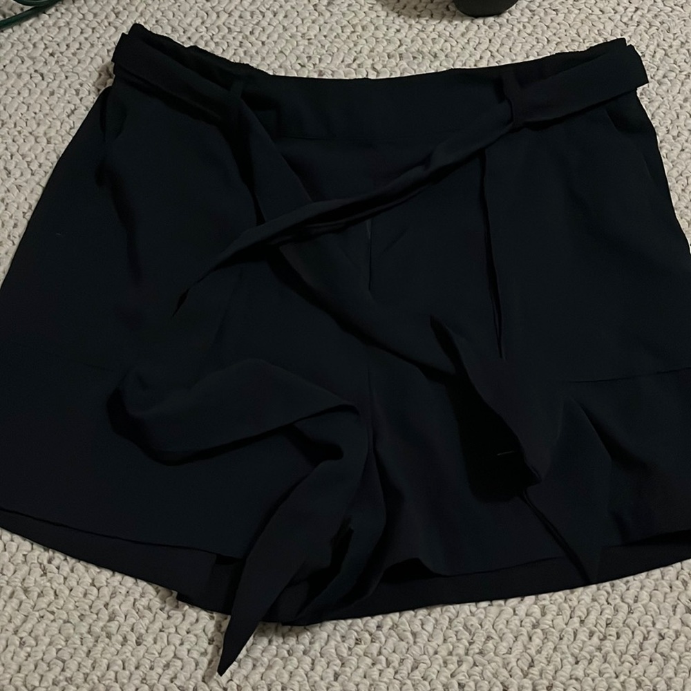 Black summer shorts